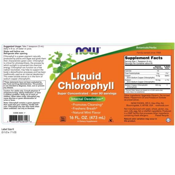 Chlorophyll kivonat (473ml) 90 adag